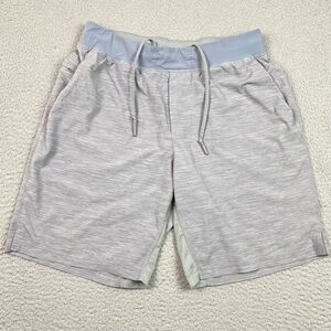 Lululemon T.H.E Shorts Mens Size L Gray Linerless Athletic Gym Workout 9" Inseam
